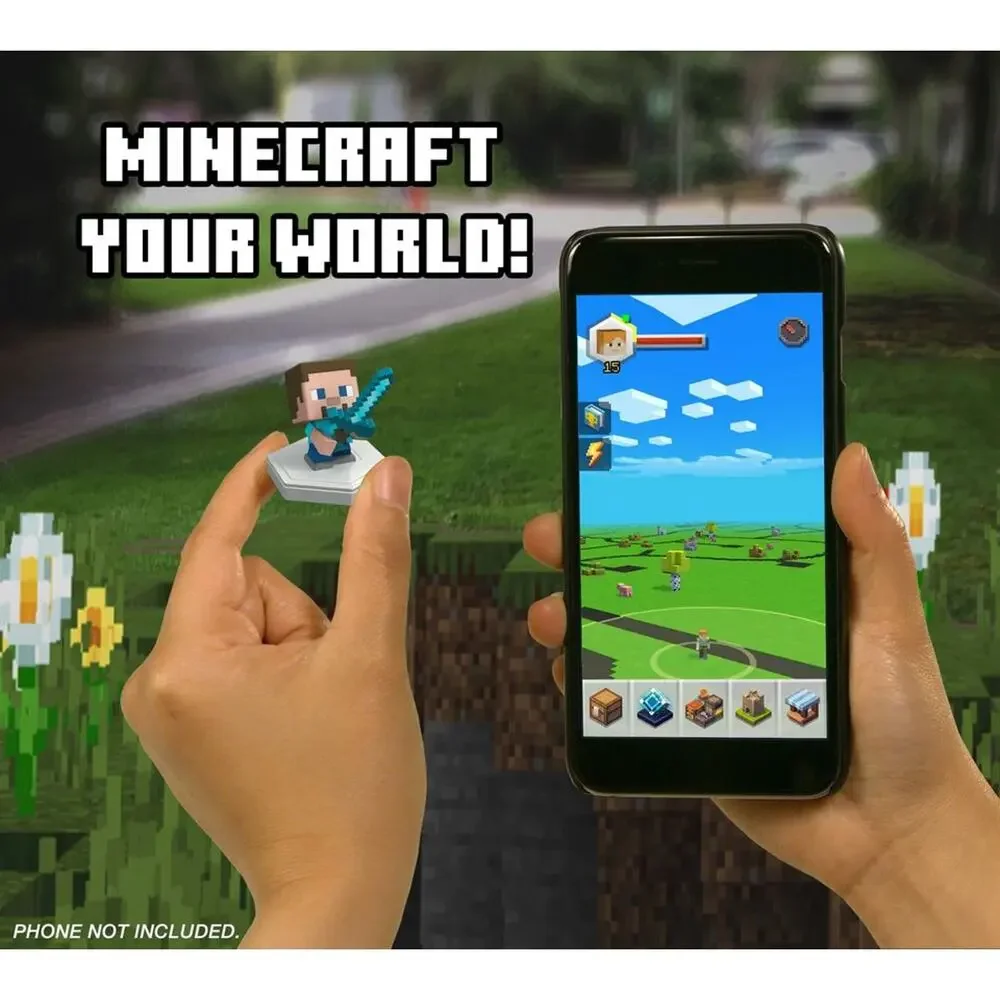 NEW Minecraft Earth Boost Mini Figure 4-Pack, Minecraft AR Earth Game